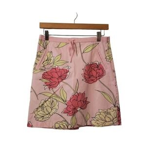Loft Womens‎ Floral Skirt Size 4 Pink Pre-Owned